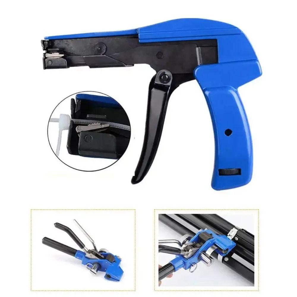 Ergonomic Nylon Zip Tie Pliers Labor Saving Alloy Cable Tie Tool Quick Tighten Efficient Flush Cut Zip Tie Tool