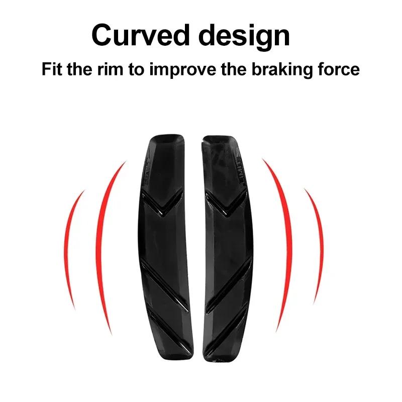 1/2/4/6/10 пар бесшумных тормозных колодок для шоссейных велосипедов MTB, держатель тормозных колодок V-Brake для велосипедов, резиновые колодки, прочные аксессуары для велосипедистов