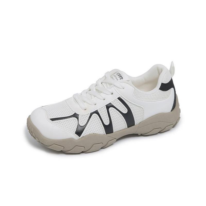 Mesh Breathable Color Matching Women's Shoes Summer New Student Fashion Sports Shoes Versatile Lace-up Casual Shoes Women