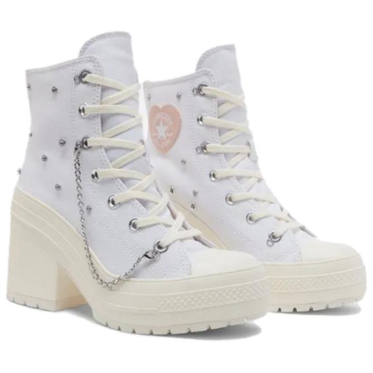 Converse Chuck 70 Удобные высокие кеды из парусины Женские кроссовки Белые A10303C