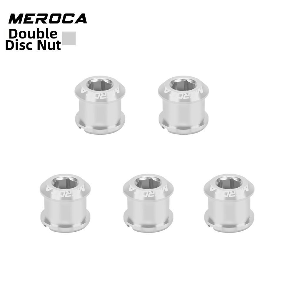 5pcs 7075 Aluminum Alloy Crank Bolts 9 Colors Double Disk Screw Bicycle Crankset Bike Accessories