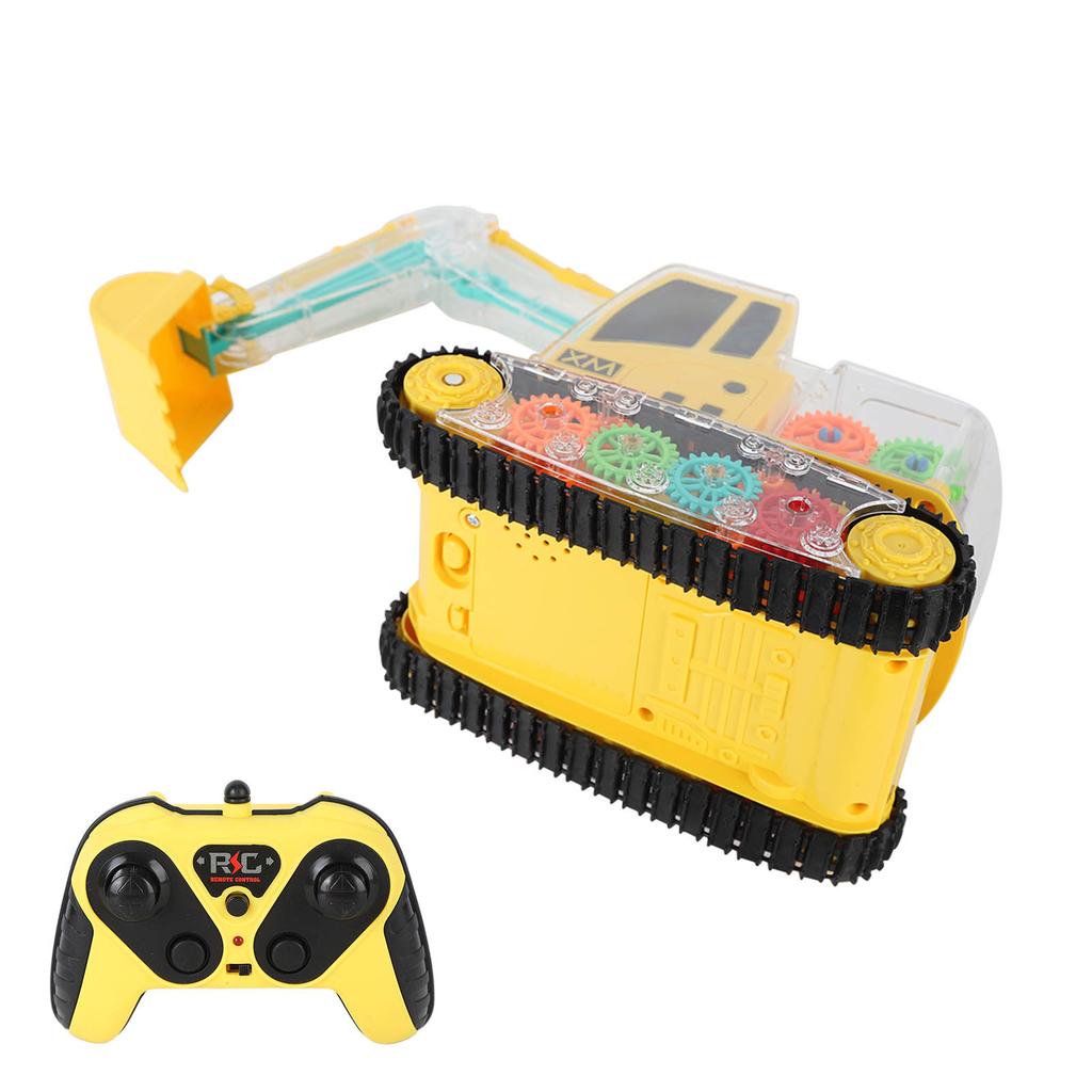 2.4GHz пульт дистанционного управления экскаватор игрушка свет симуляция звук прозрачный механизм полный функциональный RC