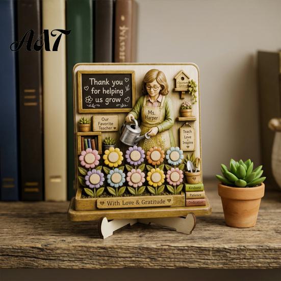 Premium Material Decorative Art Wooden Reading Desktop Ornaments for Home Office Decor, Minimalist Figurine, Wear-resistant Crafts Creative