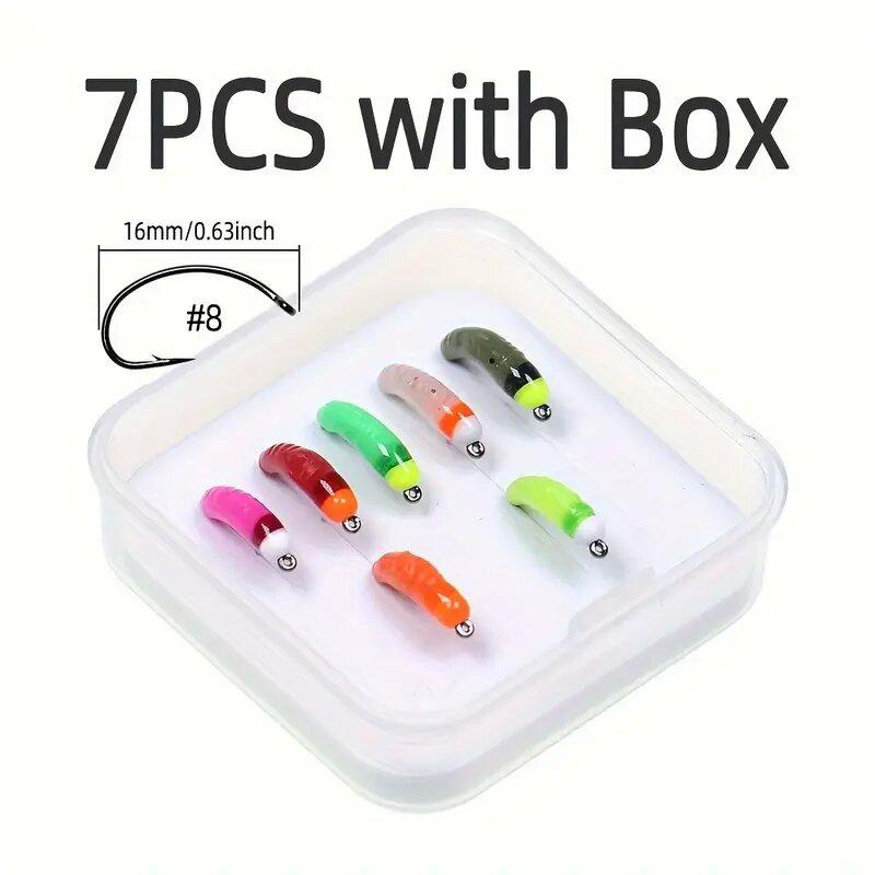 Светящаяся вольфрамовая бусина Bimoo, нимфа, быстро тонущая приманка для ловли форели, крючок № 8