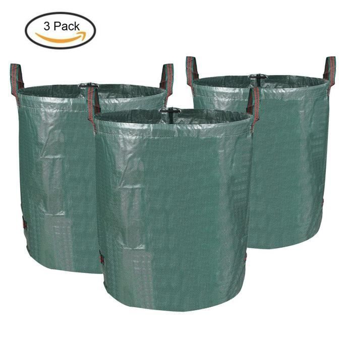 Sac de Déchets de Jardin - Noname - 272L - Pliable - Réutilisable - Vert