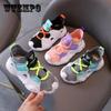 Детская обувь, весенне-летняя спортивная обувь на мягкой подошве для девочек и мальчиков, нескользящая повседневная обувь на плоской подошве с сеткой
