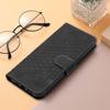 For iPhone 17 Leather Case with Wrist Strap Diamond Imprint Wallet Phone Cover
