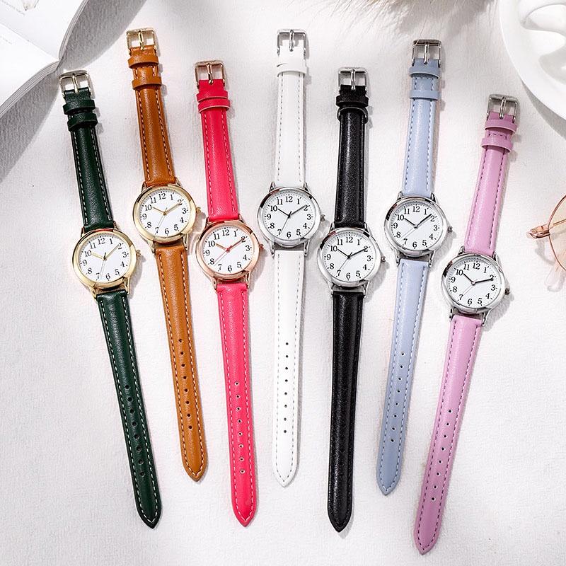 Delicate Women's Quartz Wristwatch With Small Round Dial Casual Style Non-waterproof Quartz Movement