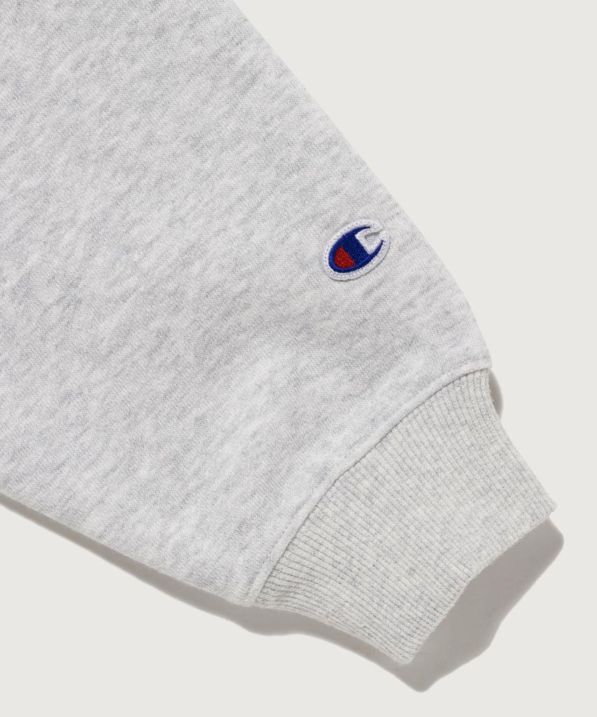 CHAMPION X Doubletaps Terry Fleece Crewneck Sweatshirt Heather Gray