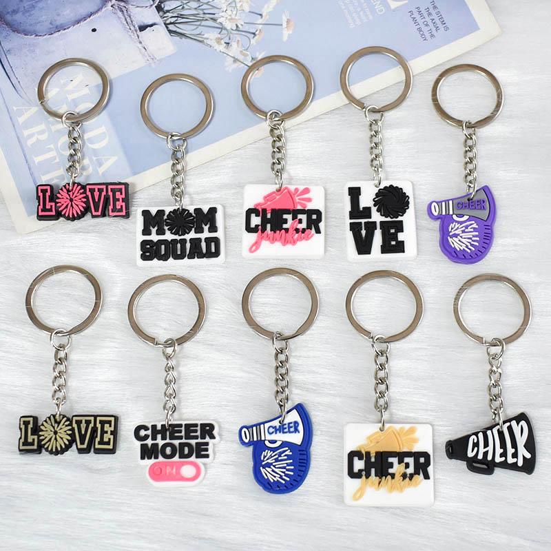 1 шт. новый модный брелок для ключей чирлидеры аплодируют трубе подвески женщины мужчины ювелирные изделия автомобильный брелок сувенир для подарка