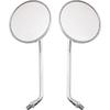 Rear View Mirror 10mm Motorcycle Scooter Round Moped Mirrors for Honda Honda CB 350 450 500 550 600 650 900 750 Suzuki Kawasaki/Universal M10 Chrome