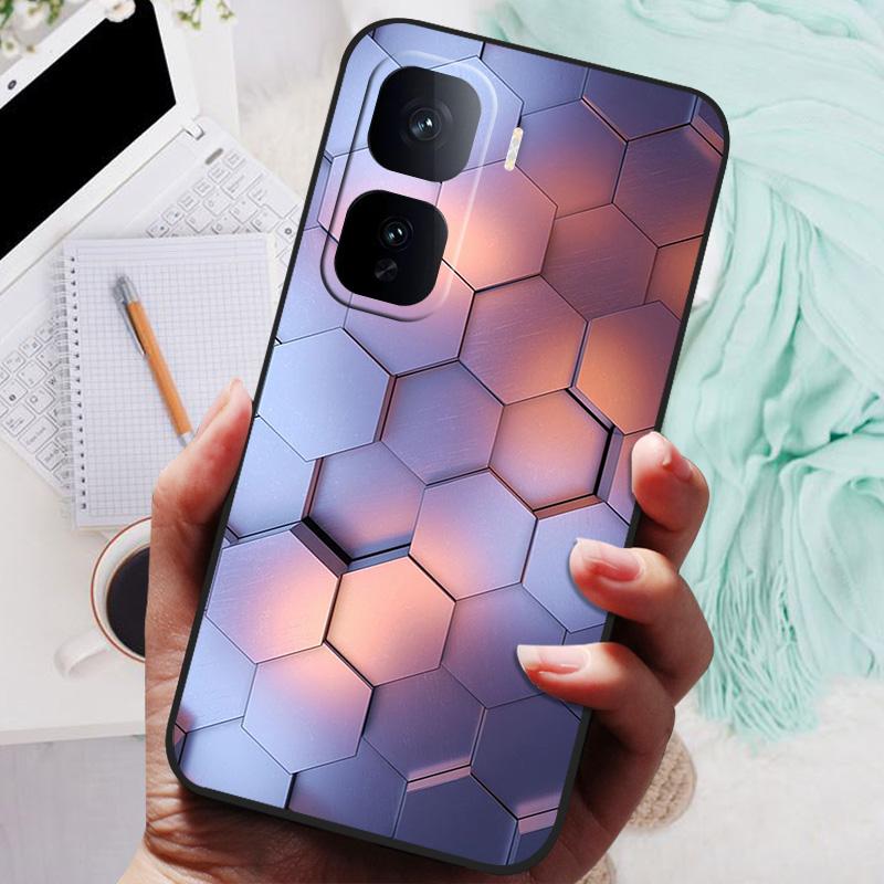 Чехол для VIVO IQOO Neo 10 Pro Черная крышка Цветы Силиконовый Мягкий Задний Чехол Для телефона vivo iQOO Neo 10 Neo10 5G 10Pro Бампер