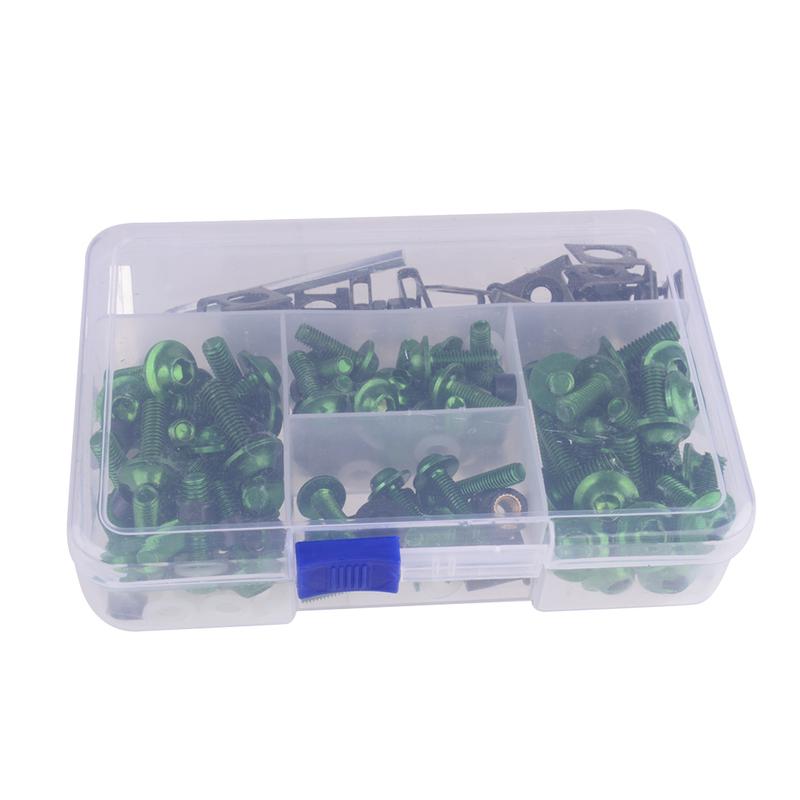 Fairing Bolts Kit Fit for Kawasaki Ninja EX 250 250R 300 400 500 500R 1986-2017 2018 2019 Black/ Red/Blue/Gold/Silver/Green