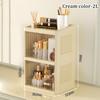 Foldable Cosmetics Storage Boxes Double Door Acrylic Skincare Organizer Case Household Multi Layer Stationery Organize Shelves