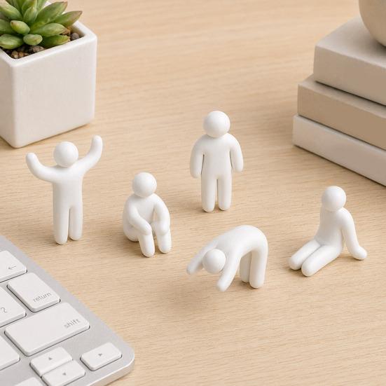DIY Craft Figurines 3D Printed Mecha Chameleon Figurine, Paintable White Mini Characters in Multiple Personalized Display Poses, Cute Desk Decor