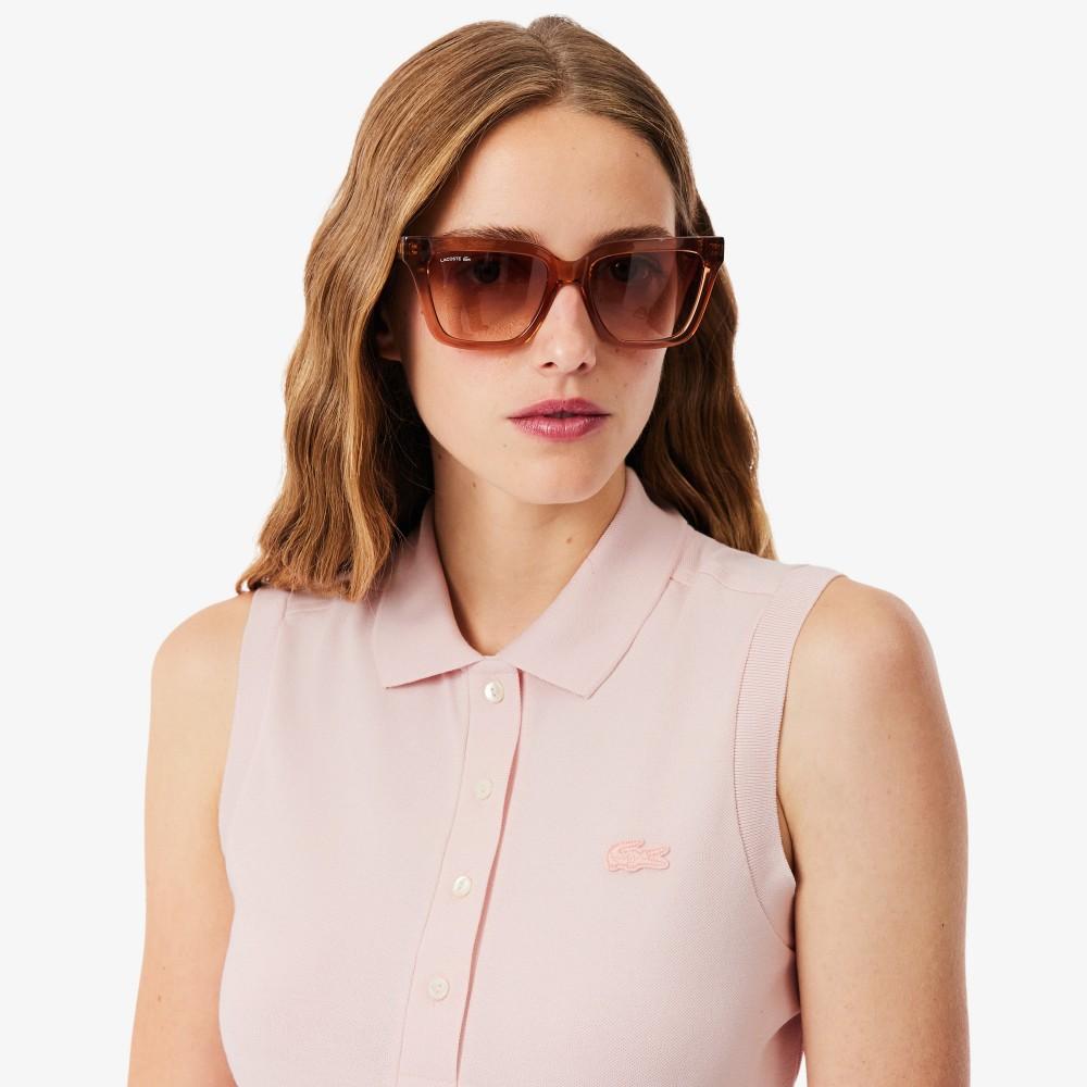 Lacoste Женская облегающая безрукавная рубашка-поло PF5445-56GADY