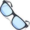 FashionBerry Black X Light Blue and Wellington UV Sports Sunglasses for Mountain and 8. Sunglasses, Men's Women's Style, Unisex, Stylish, Protection,