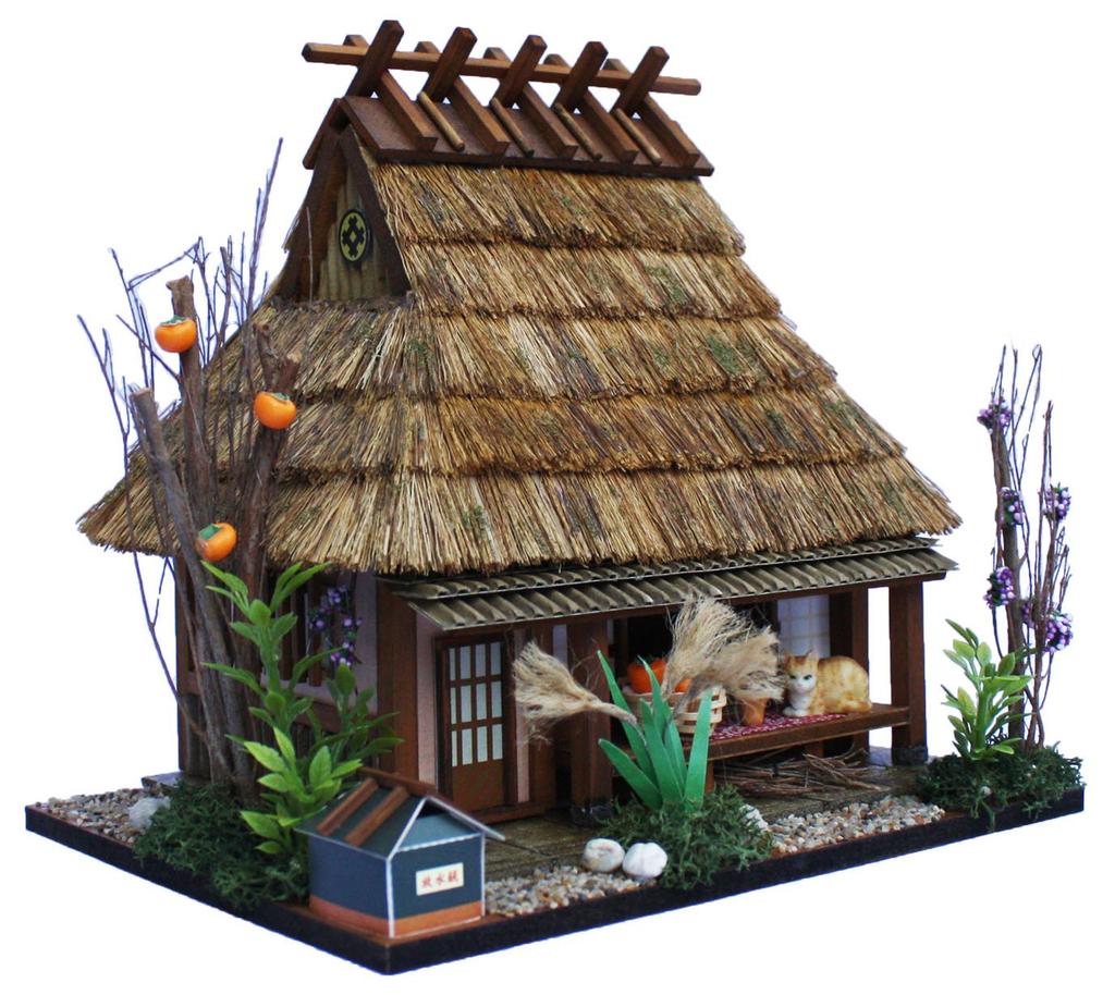 Billy Handmade Dollhouse Highway Shuzan Miyama Thatched Roof 8616 Kit, Series, Highway, House,