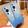 Модный блестящий чехол с градиентным покрытием для Huawei P60 P50 Pro P40 P30 Lite P Smart 2021 Y7A Y9A Y9S Y9 2019, силиконовая задняя крышка