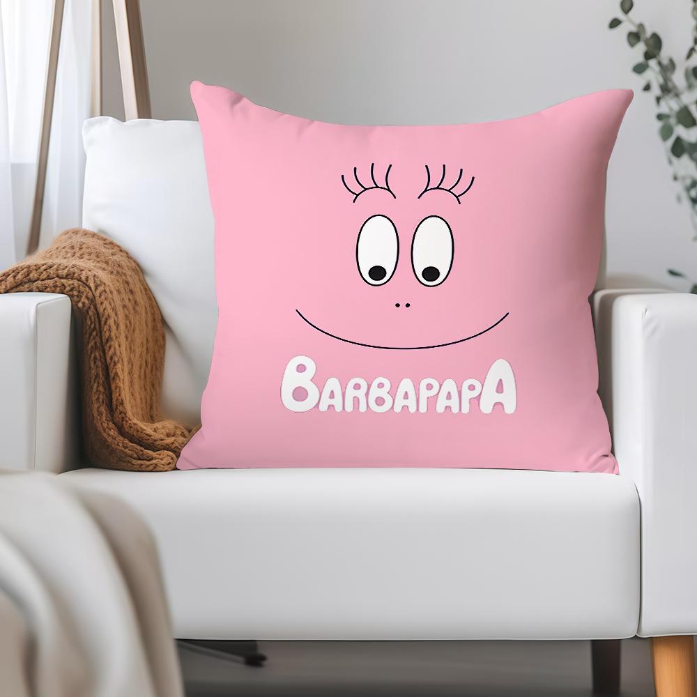 Anime B-Barbapapa Pillow Case Applicable Space For Guest Rooms Interiors Cars Office House Decoration