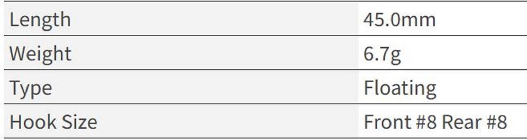 OSP Blitz Tiny DR 45 mm 6.7 grams Floating Lure H-03 (9051)