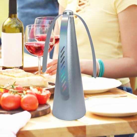 Вентилятор для отпугивания мух со светоотражающей полосой для кемпинга на открытом воздухе, рыбалки, пикника, настольный вентилятор для еды в помещении, портативный бесшумный складной вентилятор для отпугивания мух