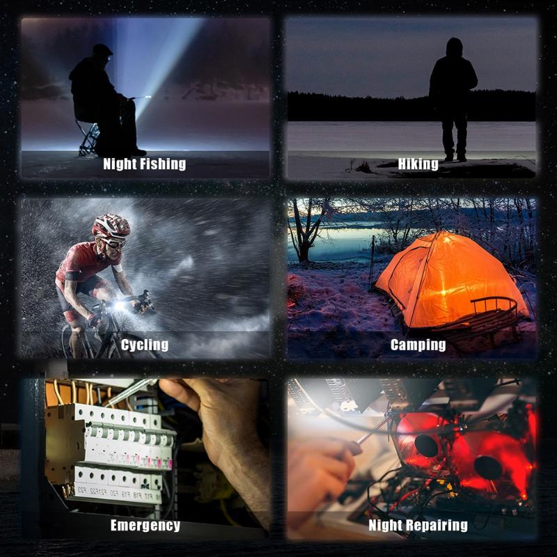 Pocket Flashlight Mini LED USB Rechargeable Keychain Light Work Light Portable Outdoor Camping Hiking COB Lantern