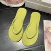 Fashion Premium Sense Non-slip Simple Flip-flops Girls Summer New Wear Solid Color Pinch Feet Beach Cool Slippers Wholesale
