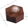 Walnut Jewelry Display Stand Set: Ring Tray & Necklace Mannequin
