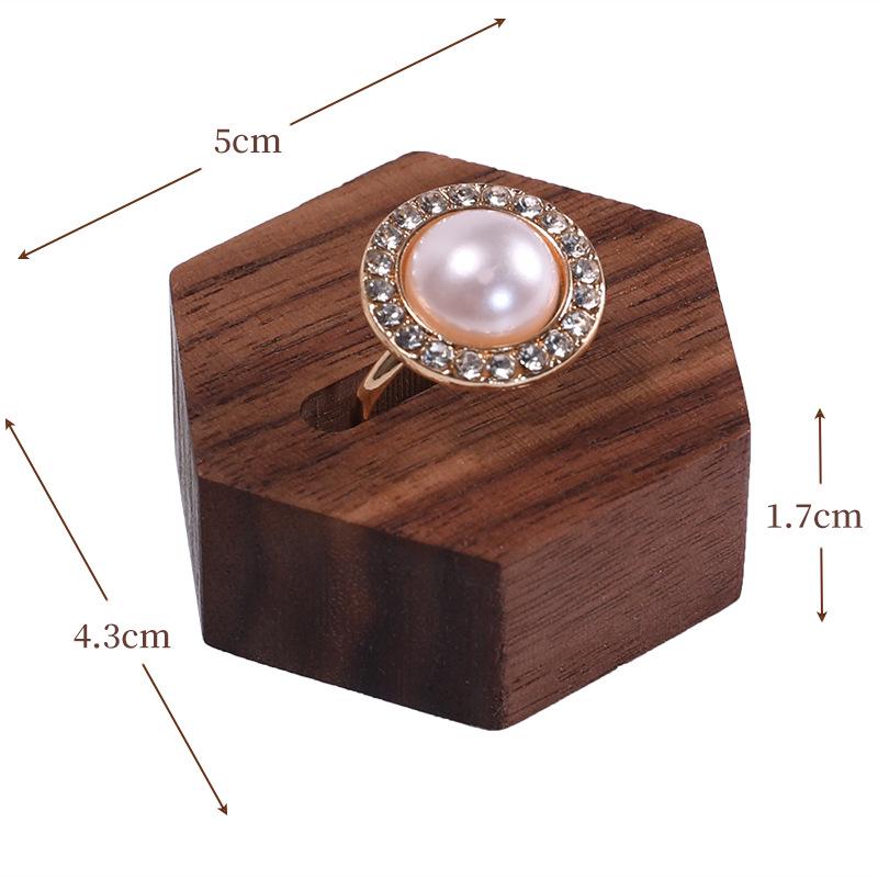 Walnut Jewelry Display Stand Set: Ring Tray & Necklace Mannequin