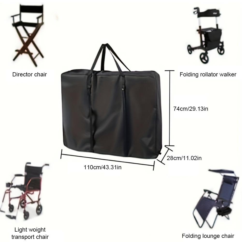 Oxford Cloth Storage Bag Reusable Wheelchair Protective Cover Large Capacity Chair Walker Bag for Beach Chair Camping Table