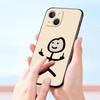 Чехол с мультяшным спичкой для iPhone 11, 12, 13, 15, 14 Pro Max, чехол для телефона X XR XS 7 8 Plus SE 2020, роскошный черный мягкий силиконовый чехол Funda