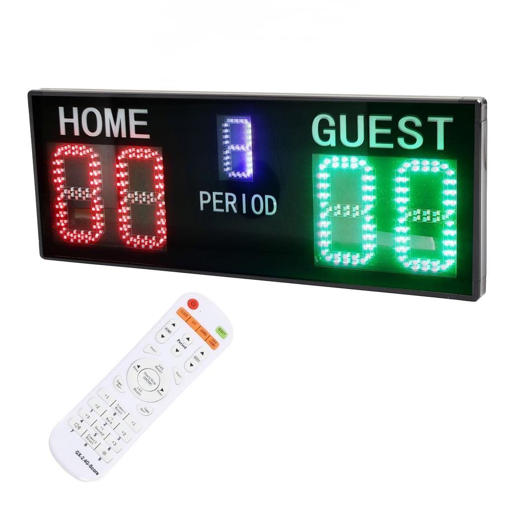 LED Electronic Scoreboard 5 Digit Portable Basketball Digital Scoreboard with Remote Control