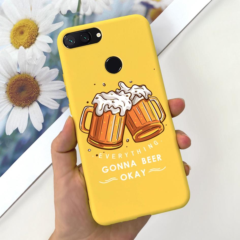 For Xiaomi Mi 8 Lite Case 6.26" Fashion Landscape Girls Bumper Soft Silicone Phone Cover For Xiomi Mi 8 Lite Funda Mi8Lite Pouch