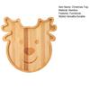 Christmas Snack Tray Santa Reindeer Bamboo Serving Platter for Candy Desserts Fruits Holiday Charcuterie Board Hostess Gifts