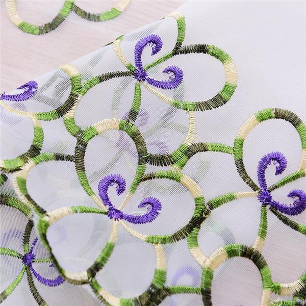 Римская короткая занавеска, кухонные шторы, балдахин, прозрачная тюль, занавеска с цветочной вышивкой и бабочкой, декор для домашнего окна