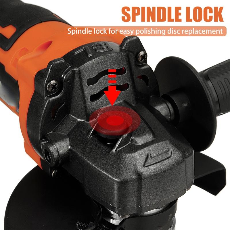 1600 Вт 388VF Бесщеточный аккумуляторный угловой шлифовальный станок для резки Электрическая шлифовальная машина 12000 об/мин, электроинструмент с аккумуляторами