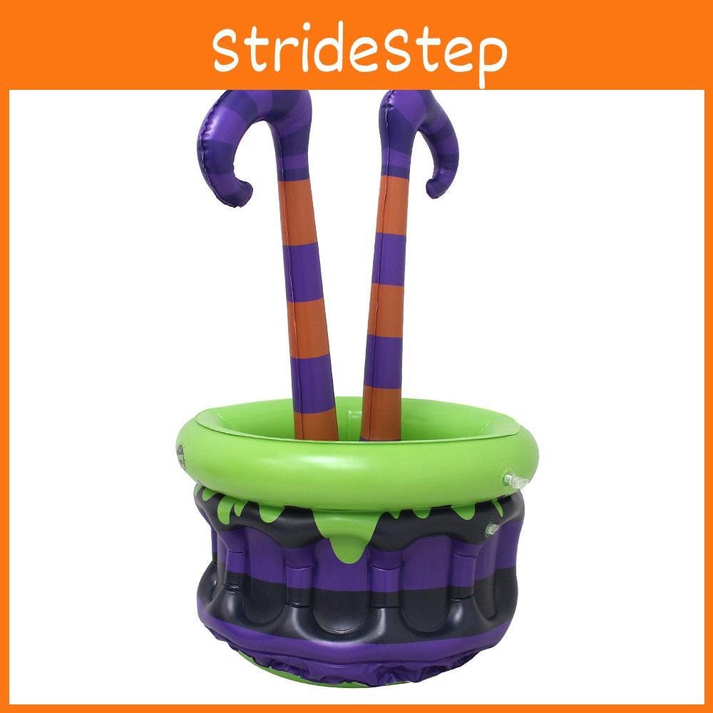 Inflatable Witch Pvc Ice Bucket For Halloween With Cold Drink Toy Dispenser