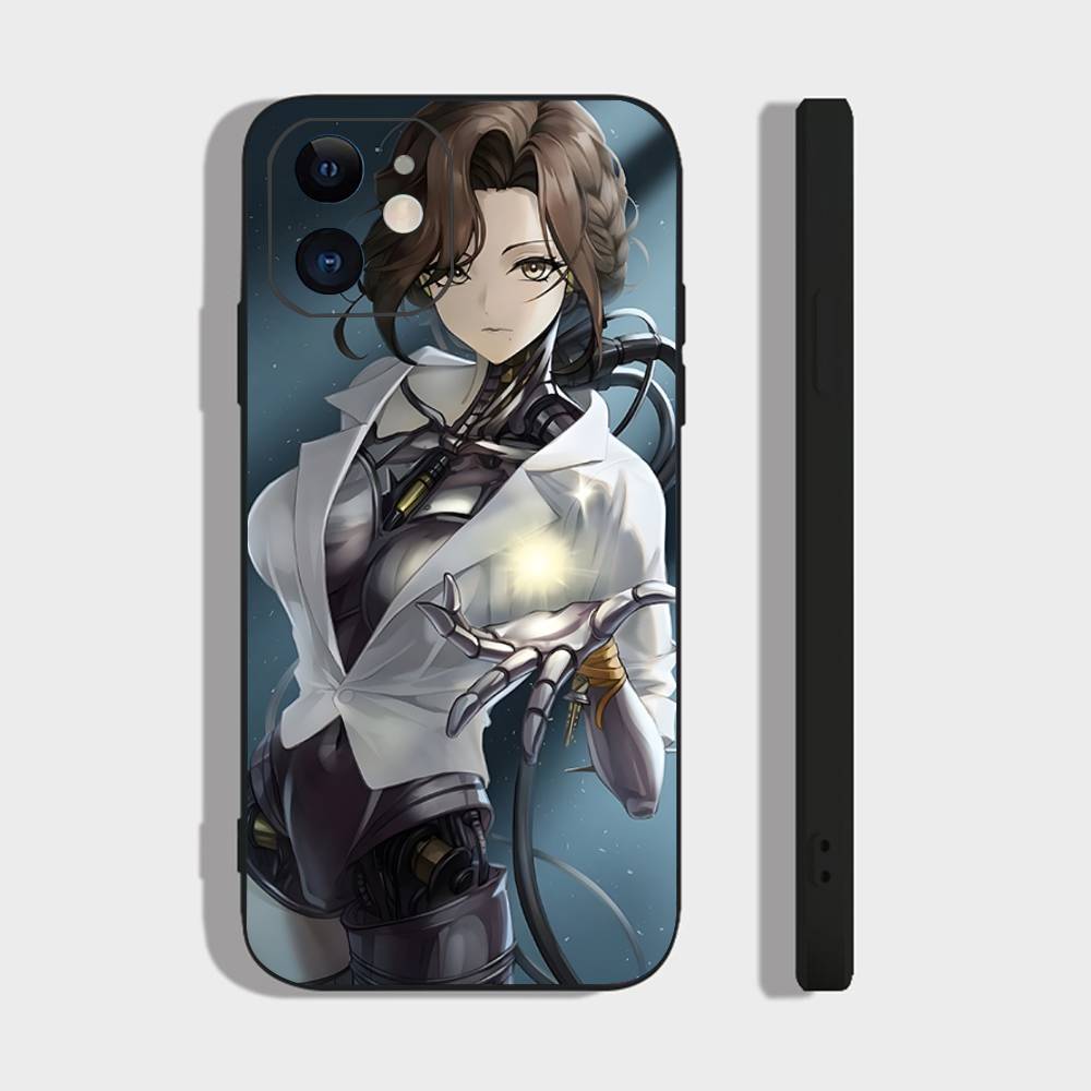 Чехол для телефона Lucy Animated Game R-Reverse 1999 для iPhone 17 Air 16 15 14 13 Pro Max 11 12 Черный Силиконовый Чехол