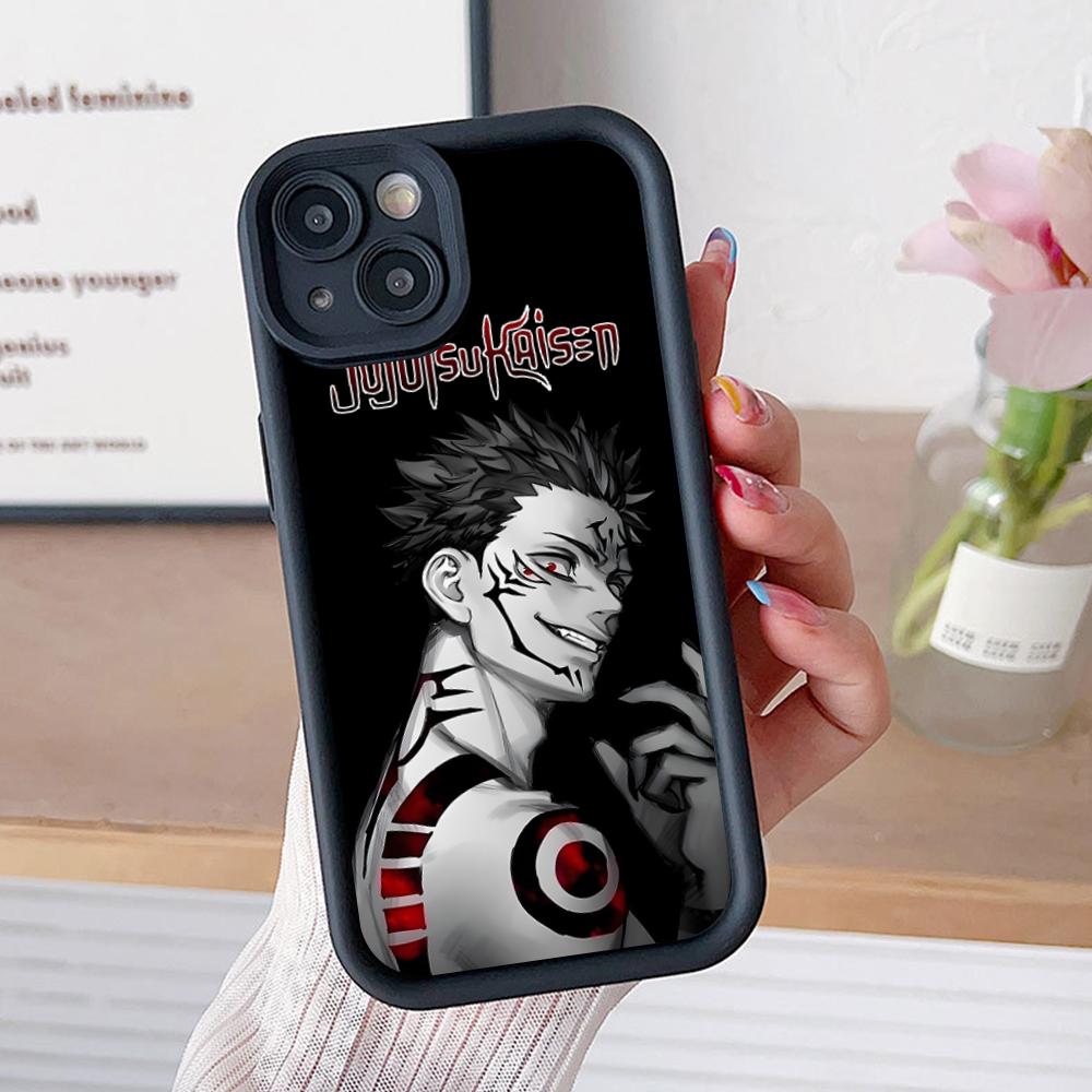 Jujutsu Kaisen Sukuna Mobile Phone Case for iPhone 17 16 15 14 13 12 11 Air Pro Max Plus Thicken TPU Colorful Cover Luxury Cover
