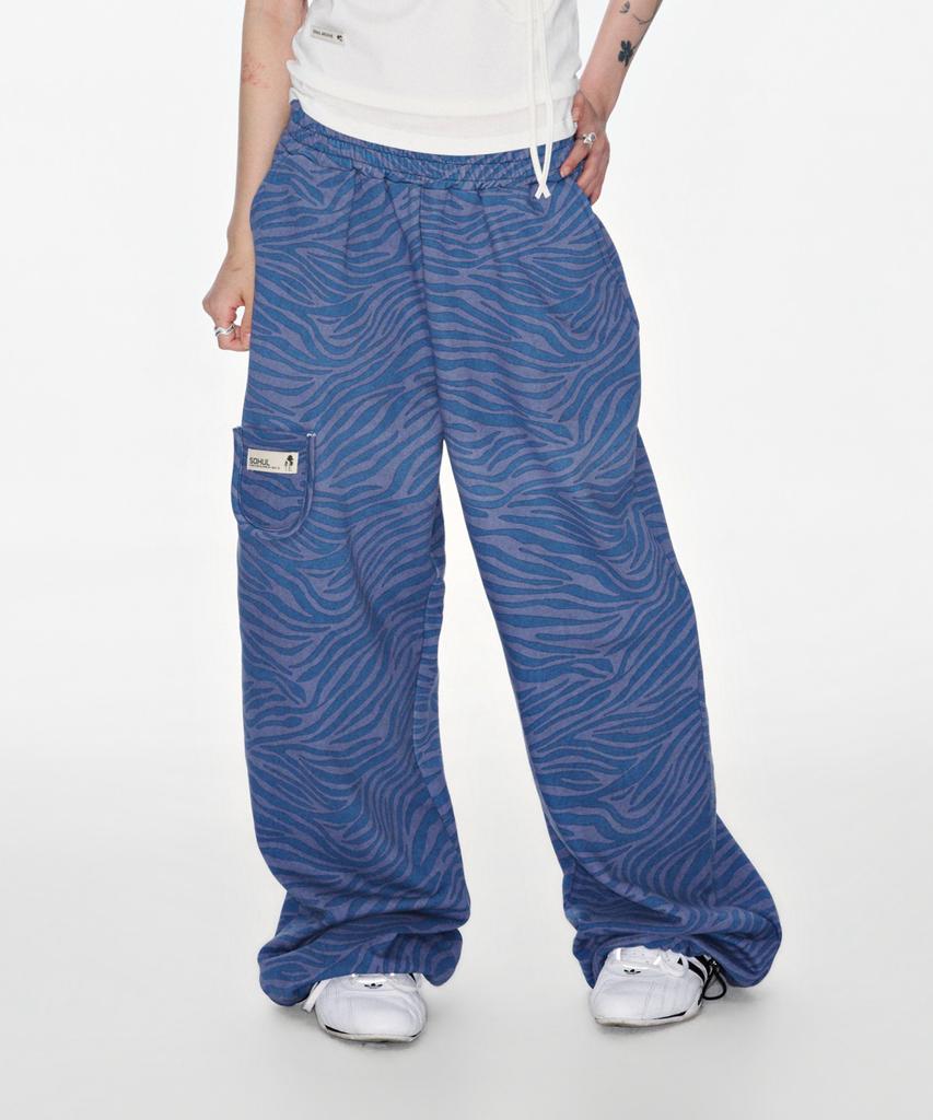Длинные брюки Soheul Zebra Arc (синий)