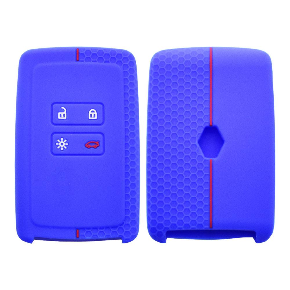 Силиконовый чехол для ключей от машины для Renault Kadjar Captur Koleos 2 Clio Espace 5 Master Talisman Scenic 4, защитный чехол с умным пультом дистанционного управления