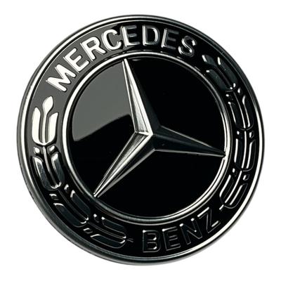Оригинальная эмблема капота Mercedes-Benz с венком из лавра, Черная, A0008173305
