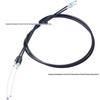 Compatible Throttle Push-Pull Cable for HONDA CRF250R/450X, RMZ250/Z450, KX250F FCR
