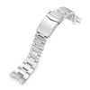 22mm Metal Watch Band Stainless Steel Oyster Bracelet V Clasp for ORIENT Triton [MiLTAT]