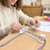 Практичная стойка для плетения веревок 3D-печать DIY, мини-инструмент для ручного плетения, пластиковая регулируемая игрушка для плетения, изготовление браслетов