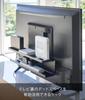 Yamazaki Jitsugyo TV Back Storage Rack Black W57 x D11 x Smart TV Back Router Storage Shelf 4484 Прибл.. В12,5см