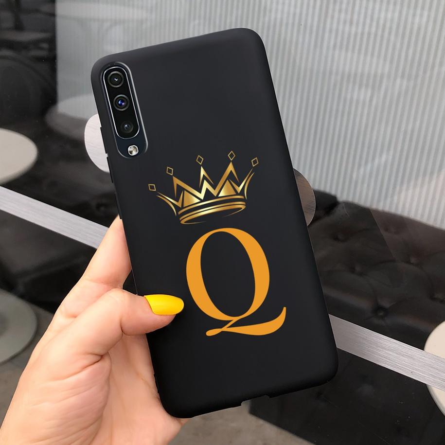 Для Samsung Galaxy A50 A50S A30S Чехол Силиконовые Буквы Корона Задняя Крышка Чехлы Для Телефона Для Samsung A50 A 50 30 S A307F A507F Fundas