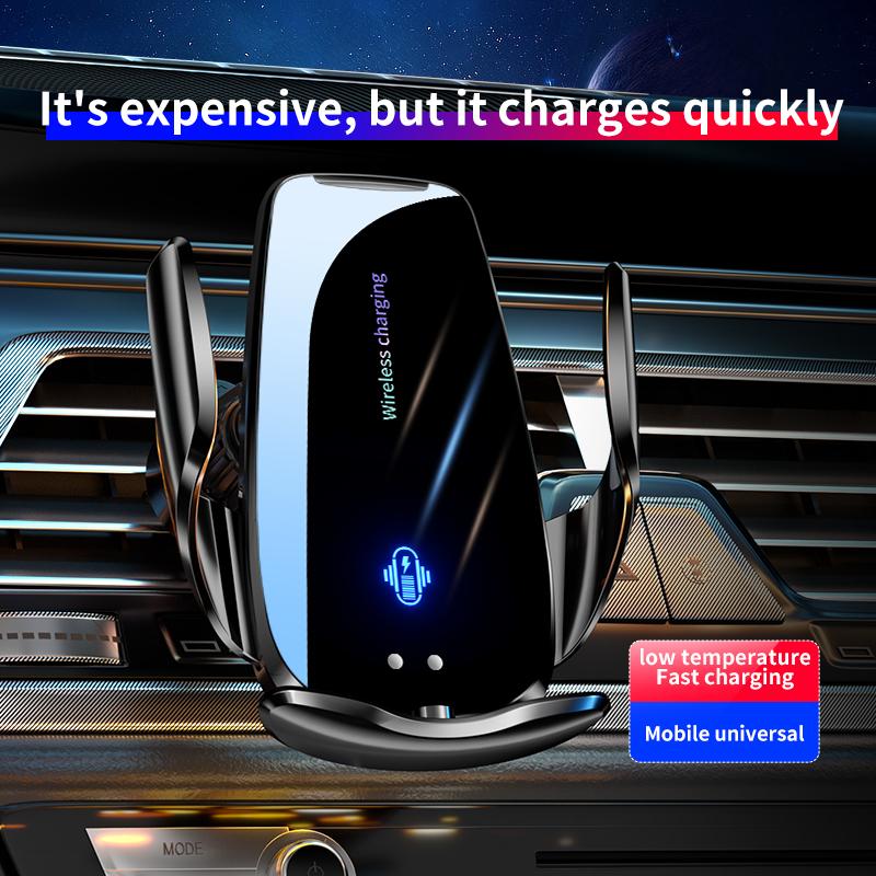 2024 Magic Q95 Автомобильный держатель для мобильного телефона с беспроводной зарядкой 15 Вт Индукционный открывающийся и закрывающийся держатель для автомобильной навигации Принадлежности для крепления автомобильных устройств