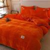 Winter Milk Velvet Quilt Cover Single Student Dormitory Winter Warm Coral Velvet Solid Color Plush Duvet Cover Luxury Double Bed